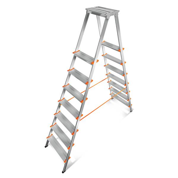 Стремянка двусторонняя Мастер 130-207+1