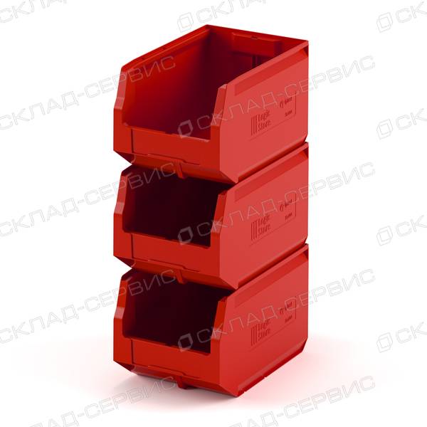 Складской лоток 12.404.1.40 красный, 350х225х200h
