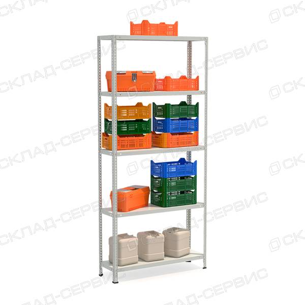 Стеллаж полочный СТФЛ 1000х600x2000h 5 полок