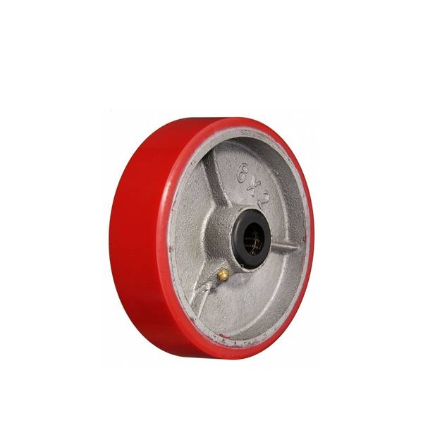 Колесо под ось (d=100мм, г/п=250кг), полиуретан/чугун, Китай