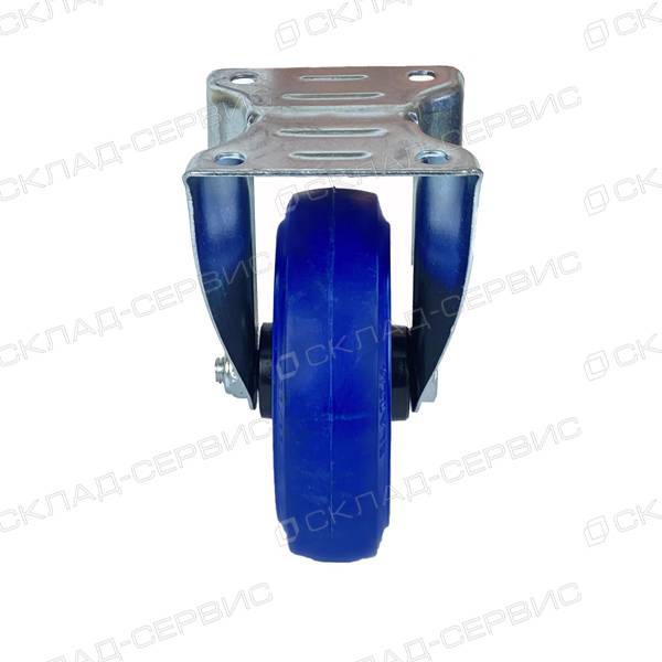 Колесо CASCOO фиксированное (d=125мм, г/п=200кг), эластичная резина / полиамид, Германия