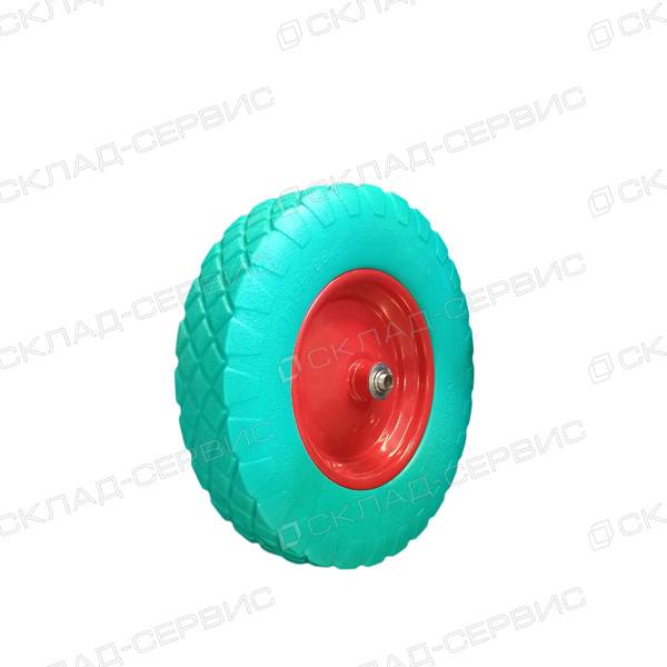 Колесо бескамерное 4,80/4,00x80 D20 под ось 20, (d=380мм, г/п=200кг), симметричная ступица, Россия